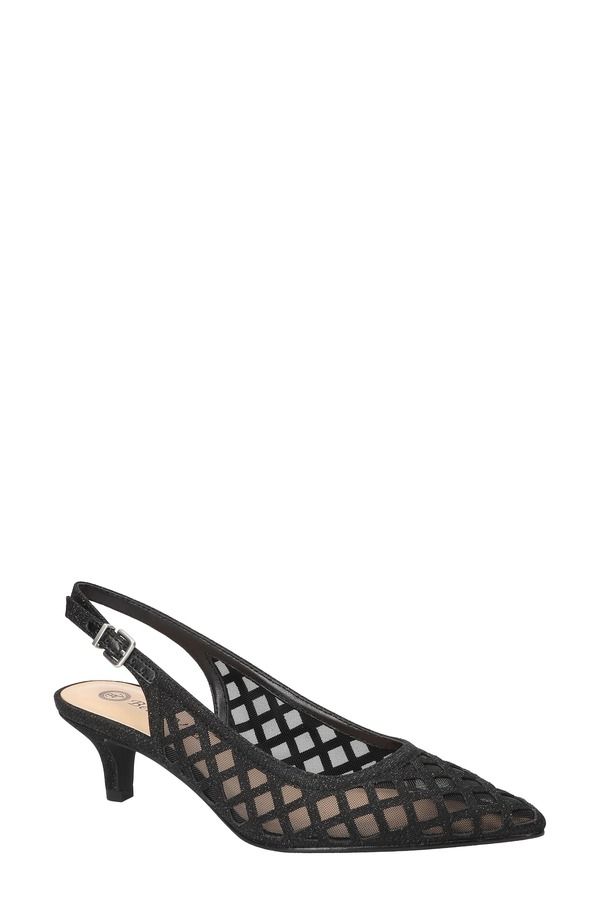 ベラヴィータ レディース シューズ ヒール Bella Vita Noel Slingback Pointed Toe Pump Black Glitter ブラック