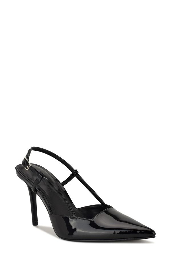 ナインウェスト レディース シューズ ヒール Nine West Mianda Pointed Toe Slingback Pump Black ブラック