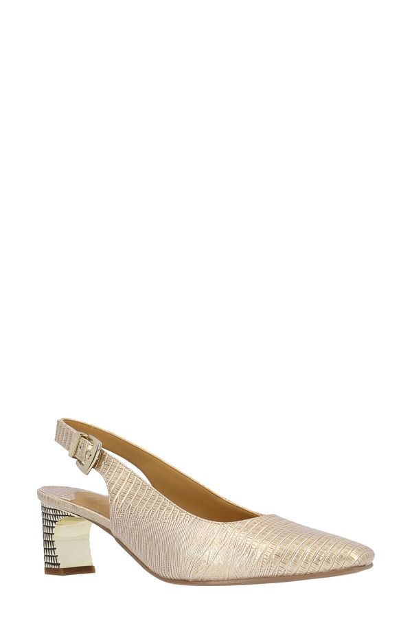 ジェイレニー レディース シューズ ヒール J Rene Hadyn Lizard Embossed Slingback Pumpearl パール