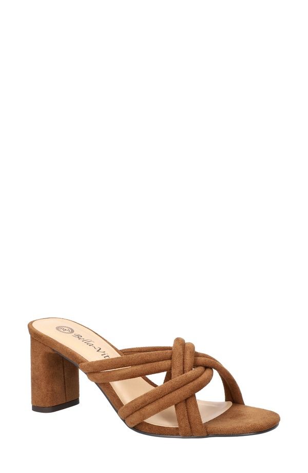 ベラヴィータ レディース シューズ ヒール サンダル Bella Vita Carmen Slide Sandal Cognac Suede
