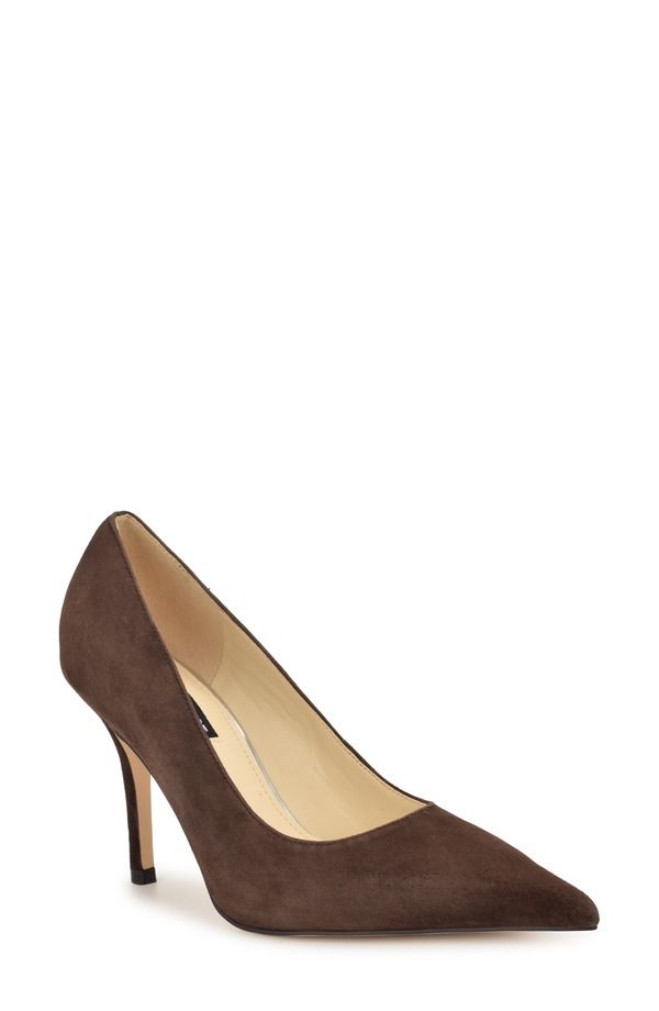 ナインウェスト レディース シューズ ヒール Nine West Gemmha Pointed Toe Pump Dark Brown ブラウン