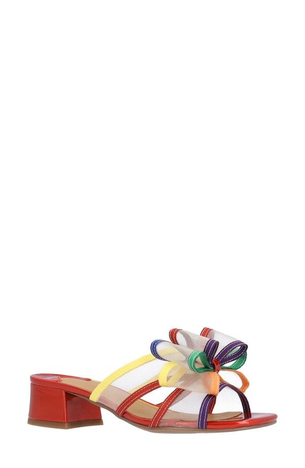 ジェイレニー レディース シューズ ヒール サンダル J Rene Finola Block Heel Sandal Multiple Widths Available Bright Multi マル