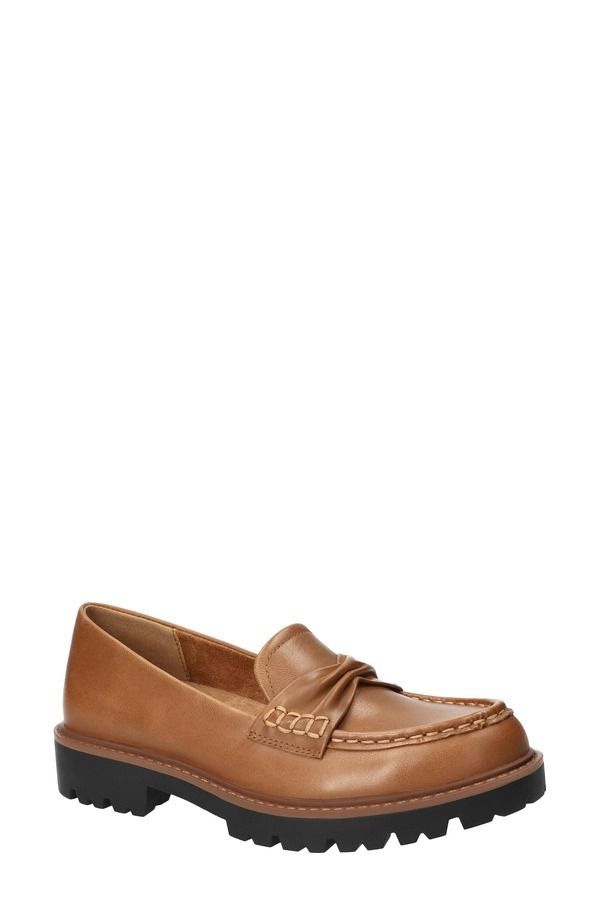ベラヴィータ レディース シューズ スリッポン・ローファー Bella Vitavalon Lug Sole Loafer Camel Burnished Leather キャメル
