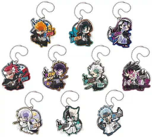 【中古】キーホルダー・マスコット(キャラクター) 全10種セット 「ぴた!でふぉめ BLEACH -ブリーチ- アクリルキーホルダー」