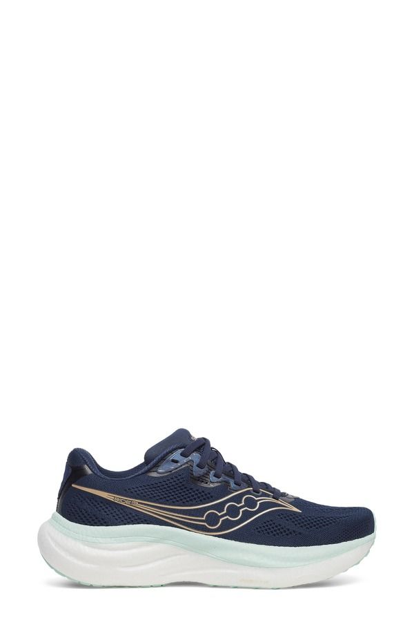 サッカニー レディース シューズ スニーカー Saucony Ride 19 Sneaker Navy Aqua ネイビー