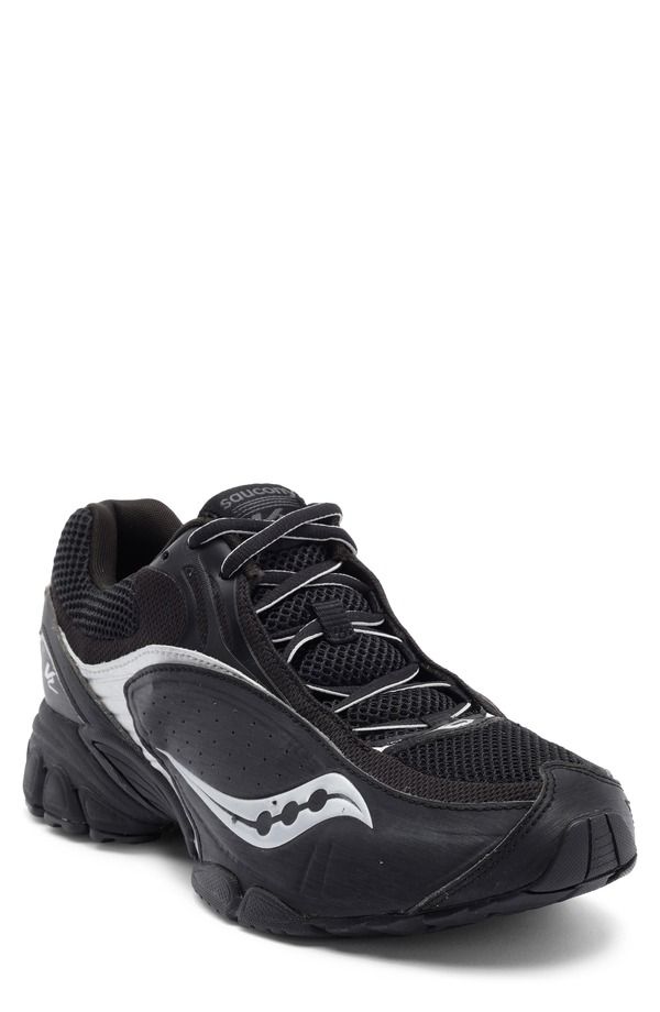 サッカニー レディース シューズ スニーカー Saucony Gender Inclusive ProGrid v2 Sneaker Black Silver ブラック
