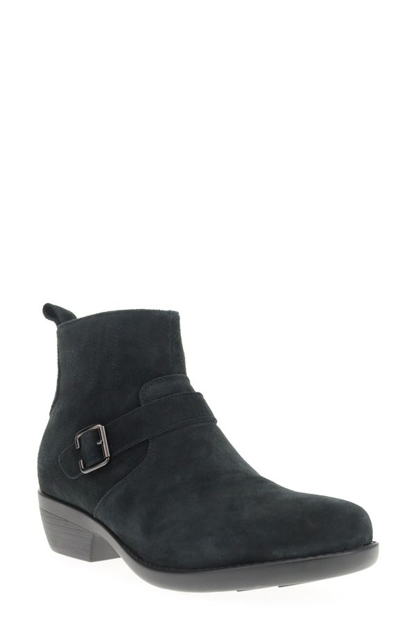 プロプト レディース シューズ ブーツ・レインブーツ Propt Memphis Zip Bootie Black Suede ブラック