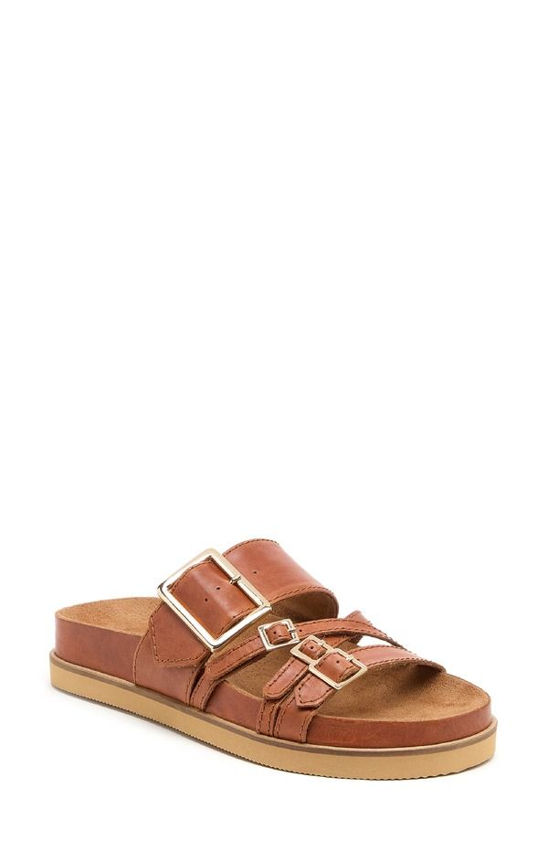 ケルシーダッガー レディース シューズ サンダル Kelsi Dagger Brooklyn Stella Buckle Slide Sandal Auburn