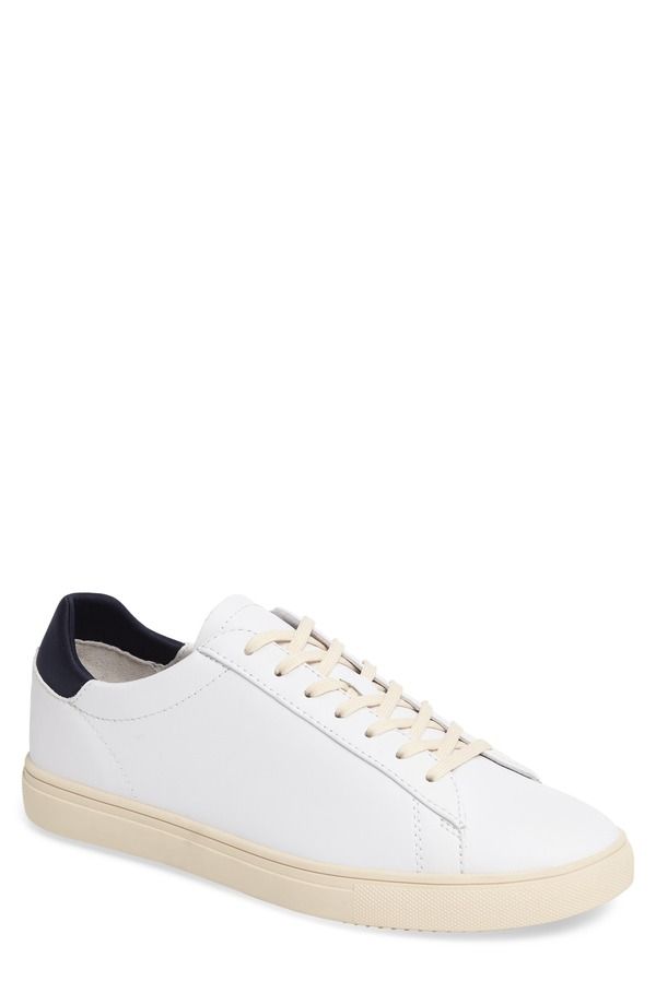 クラエ メンズ シューズ スニーカー CLAE Bradley Sneaker White Leather Navy Neoprene ホワイト