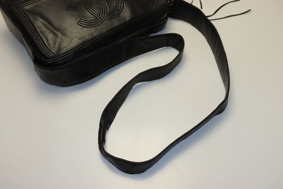 □CHANEL 3番台 ココマーク GD金具 レザー ショルダーバッグ シャネル