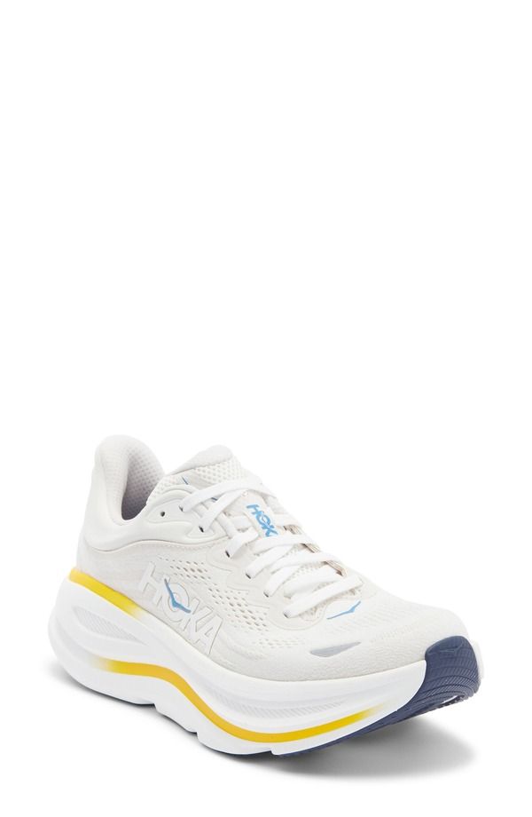 ホカオネオネ レディース シューズ スニーカー HOKA Bondi 9 Running Shoe White Grout ホワイト