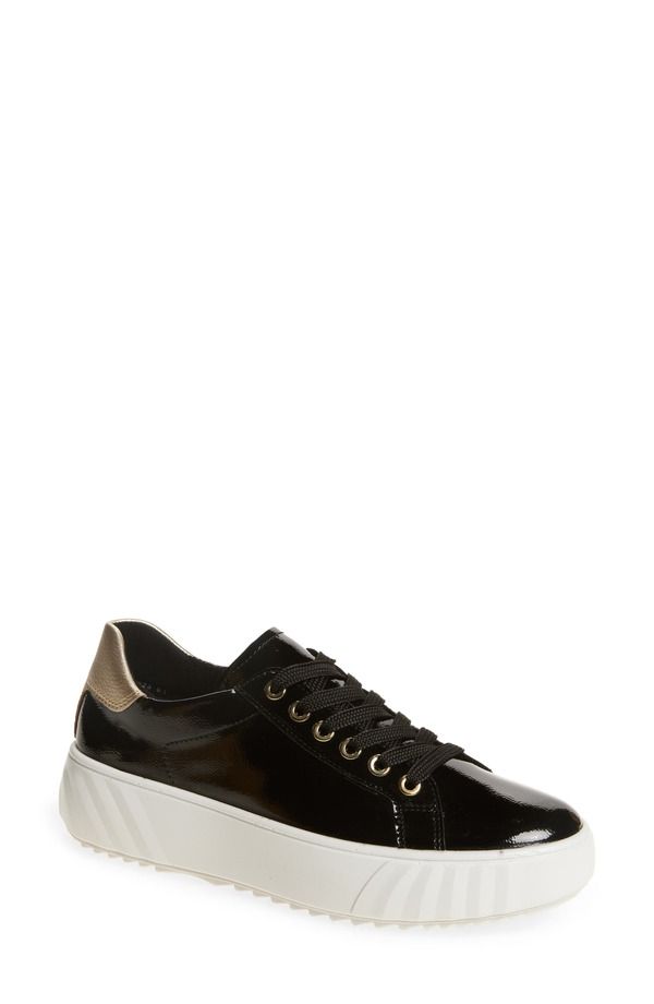 アラ レディース シューズ スニーカー プラットフォーム ara Mikky Platform Sneaker Black Platinum ブラック