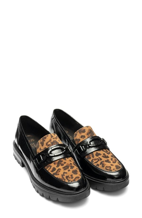 アラ レディース シューズ スリッポン・ローファー ara Camellia Lug Sole Bit Loafer Black 2 ブラック