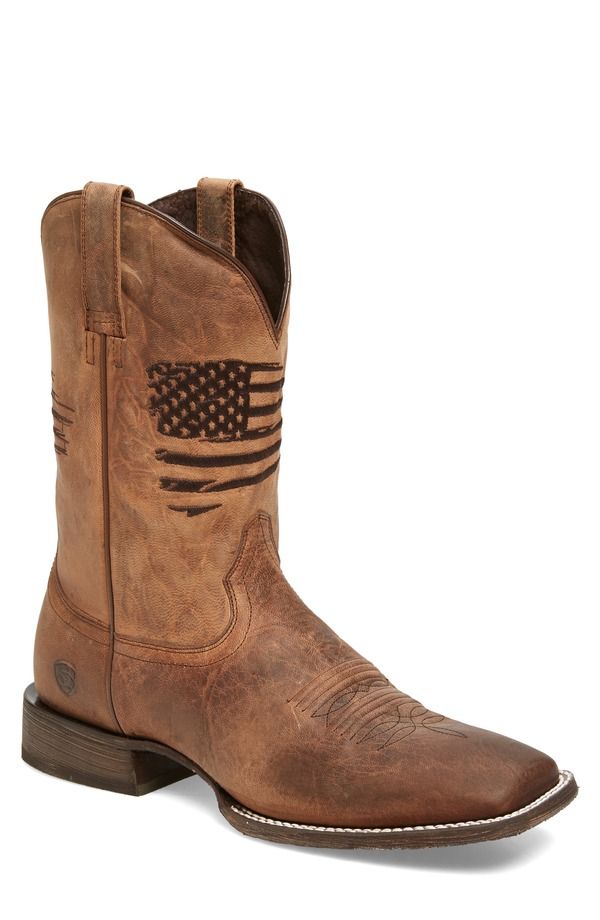 アリアト メンズ シューズ ブーツ・レインブーツ Ariat Circuit Patriot Cowboy Boot Brown ブラウン