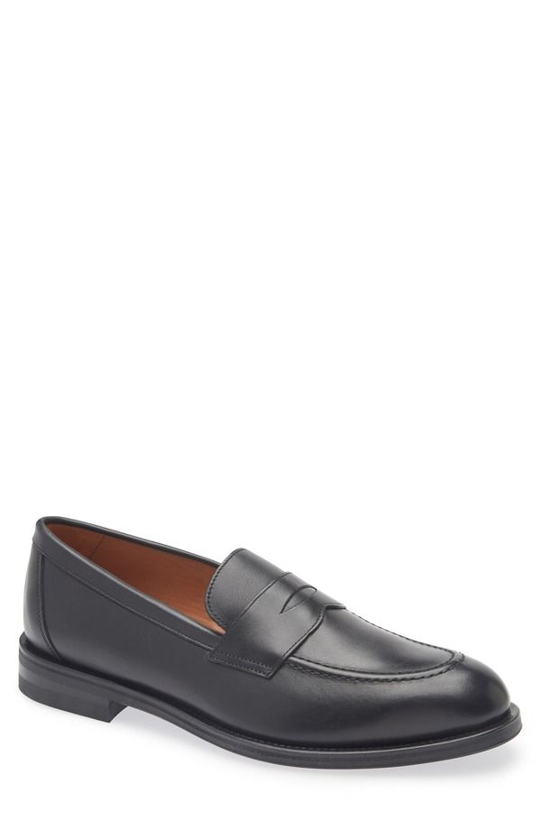 ジェントルソウルズ メンズ シューズ ローファー Gentle Souls Porto Penny Loafer Black ブラック