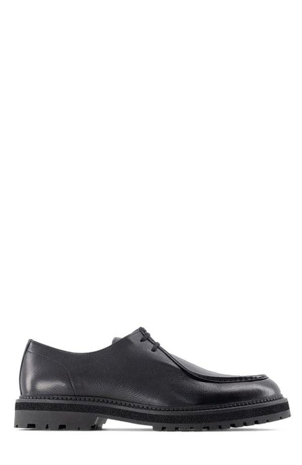 アンソニー ヴィア メンズ シューズ ダービー Anthony Veer Harlan Moc Derby Black Leather ブラック