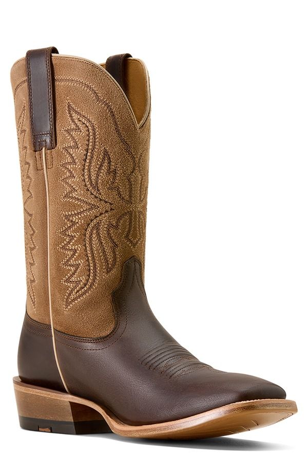 アリアト メンズ シューズ ブーツ・レインブーツ Ariat Preston Wide Square Toe Cowboy Boot Brown ブラウン