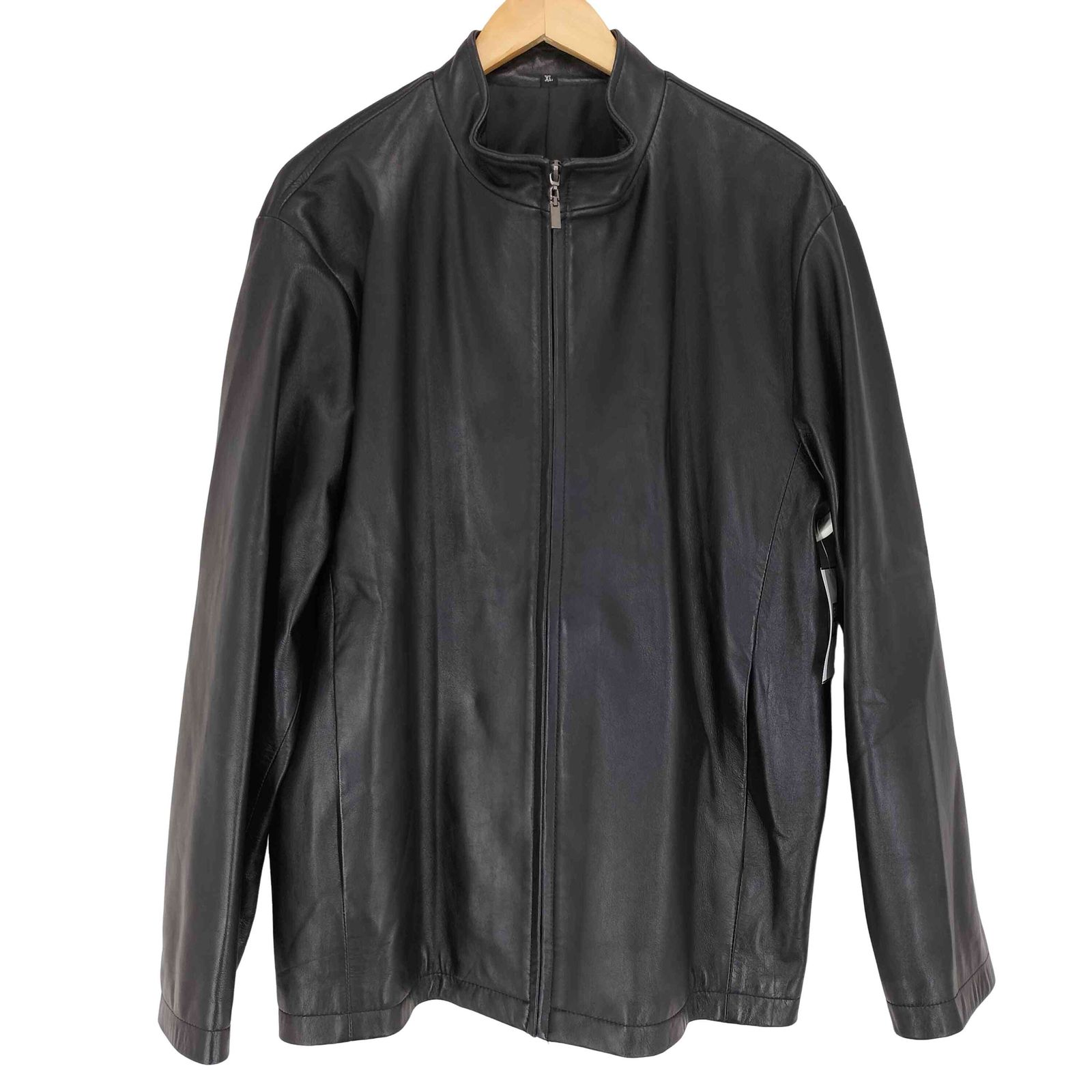 ユーズドフルギ USED古着 lamb leather シングルライダースジャケット メンズ JPN：XL