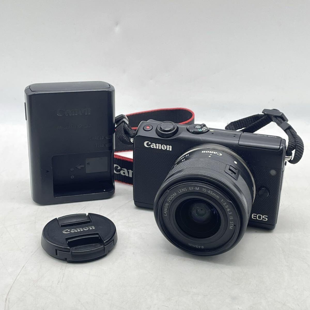 Canon EOS M100 EF-M15-45 IS STM レンズキット ブラック 動作確認済み 実用良好 付属品あり