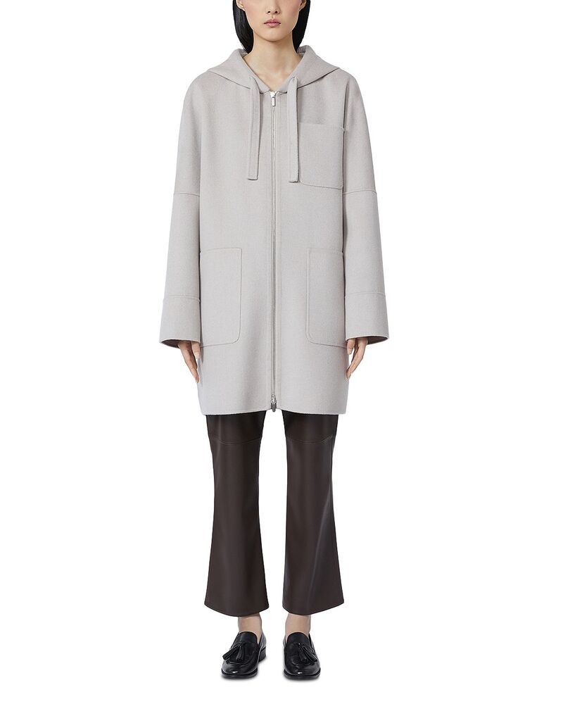 マックスマーラ レディース アウター コート ウール Max Mara Giglio Hooded Wool Coat Beige ベージュ