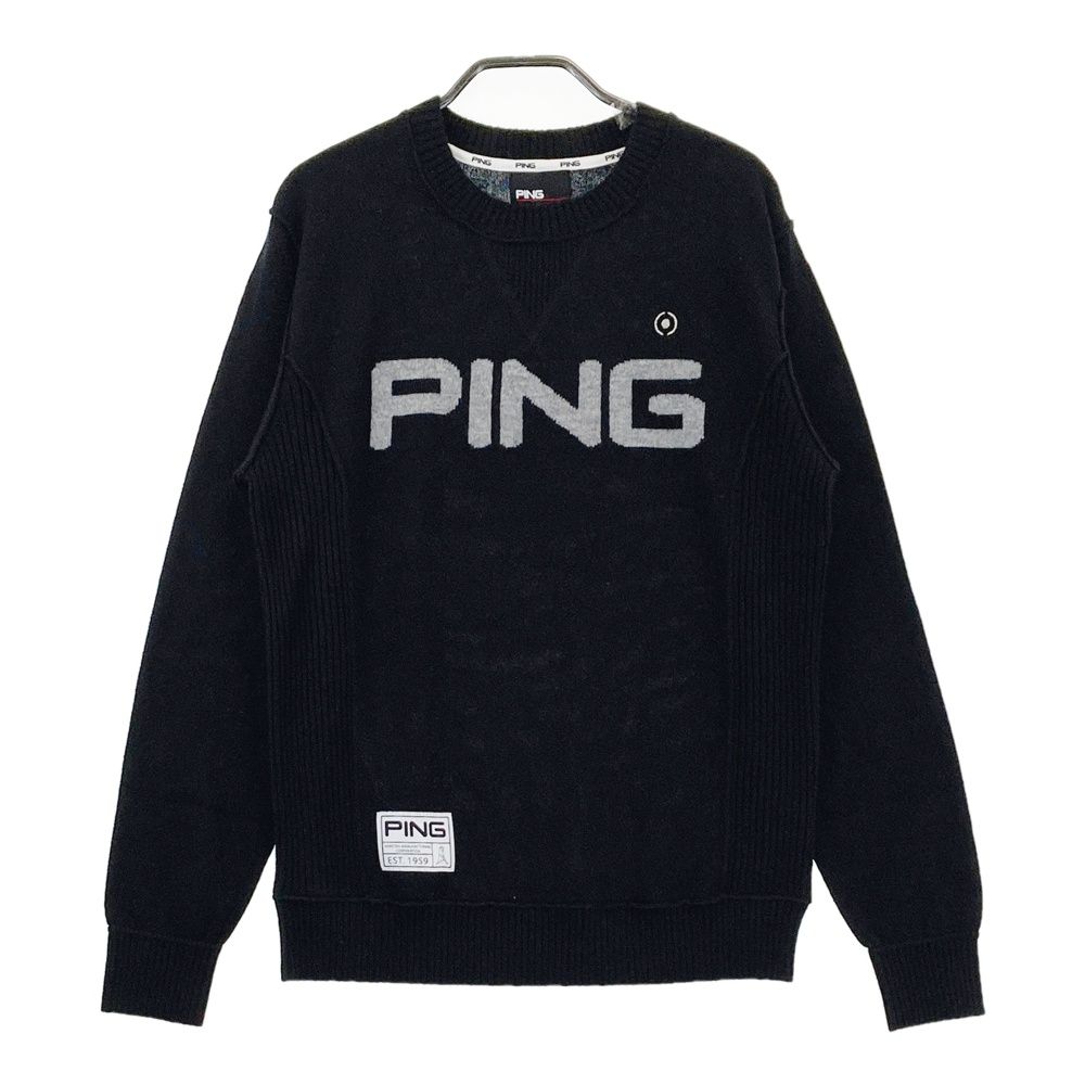 サイズ：M PING ピン ニット セーター カシミヤ ブラック系 [240101708695] ゴルフウェア メンズ ストスト