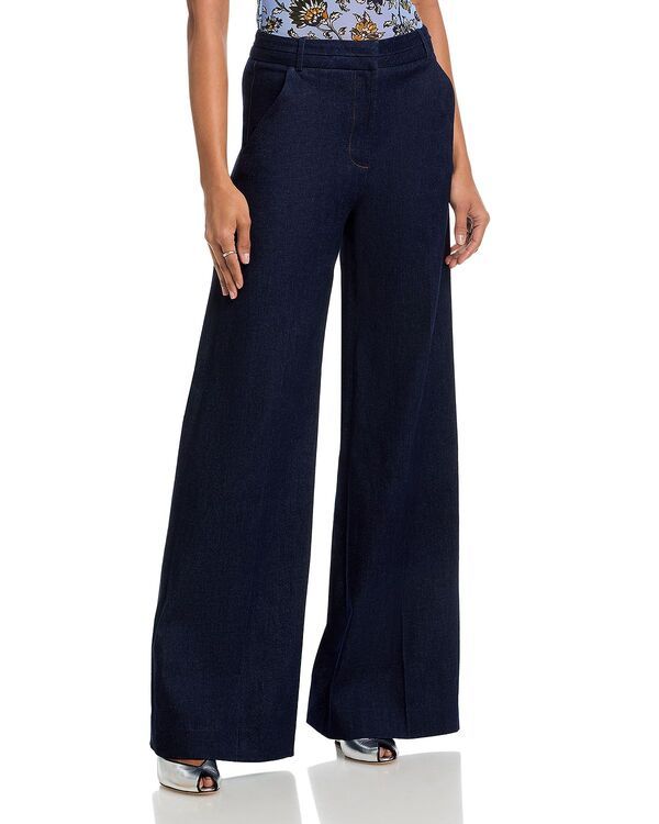 ヴェロニカ ベアード レディース ボトムス カジュアルパンツ ワイドレッグ Veronica Beard Crue Wide Leg Pants Midnight Wash
