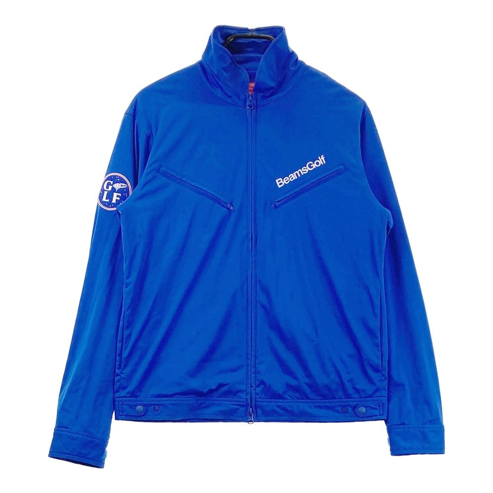 サイズ：M BEAMS GOLF ビームスゴルフ  裏メッシュ 長袖 ジップジャケット  ブルー系 [240101713440] ゴルフウェア メンズ ストスト サイズ：M BEAMS GOLF ビームスゴルフ 裏メッシュ 長袖 ジップ