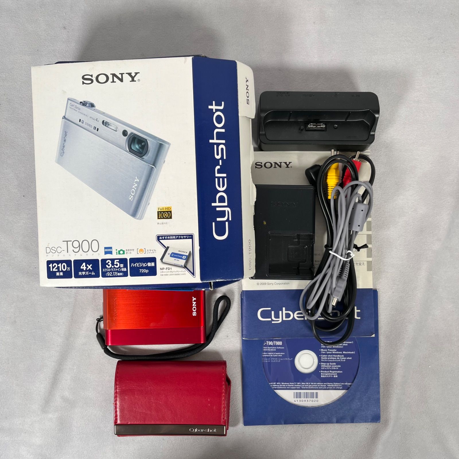 管2605-444】SONY ソニー サイバーショット DSC-T900 レッド