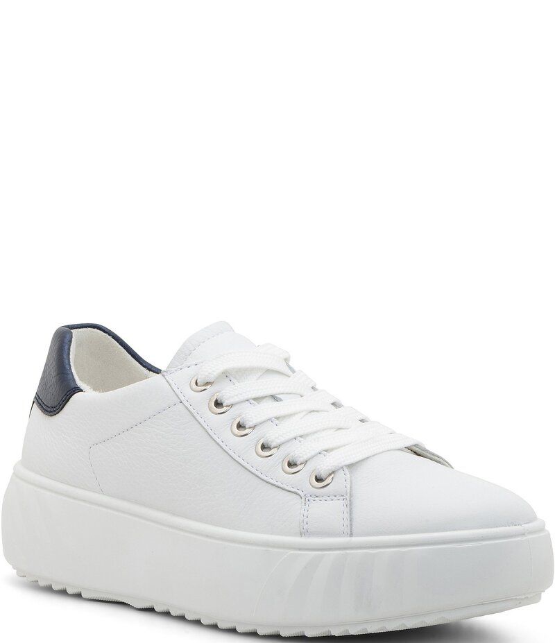 アラ レディース シューズ スニーカー プラットフォーム レザー ara Mikky Leather Platform Sneakers White ホワイト