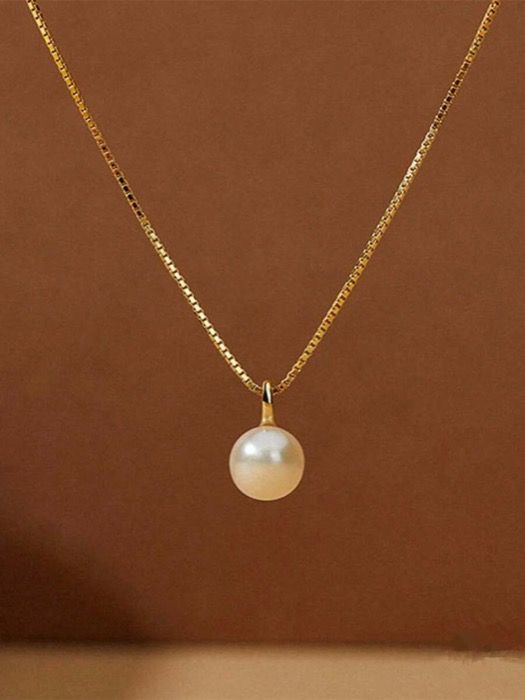 ジュエリー レディース ネックレス ペンダントネックレス 1個 S925スターリングシルバー エレガントパールペンダントネックレス、ファッショナブルな繊細なニッチェエレガントチョーカーネックレス、デイリーウェアやパーティーギフト、誕生日、バレンタインデー