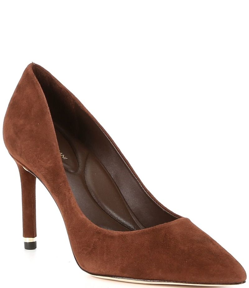 アントニオ メラーニ レディース シューズ ヒール スエード レザー Antonio Melani Kara Kid Suede Leather Classic Pointed Toe Pumps G