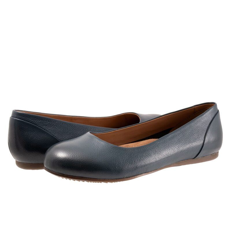 ソフトウォーク レディース シューズ スリッポン・ローファー SoftWalk Sonoma Navy Tumbled ネイビー