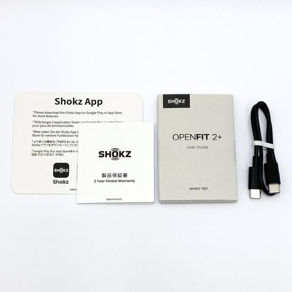 中古】Shokz ワイヤレスイヤホン OpenFit 2+ SKZ-EP-000050 [ブラック