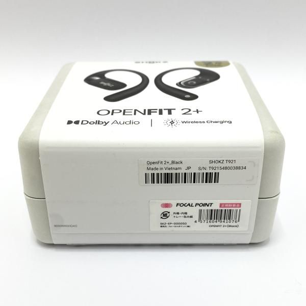 中古】Shokz ワイヤレスイヤホン OpenFit 2+ SKZ-EP-000050 [ブラック