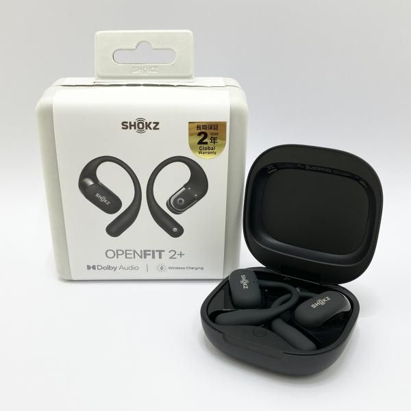 中古】Shokz ワイヤレスイヤホン OpenFit 2+ SKZ-EP-000050 [ブラック