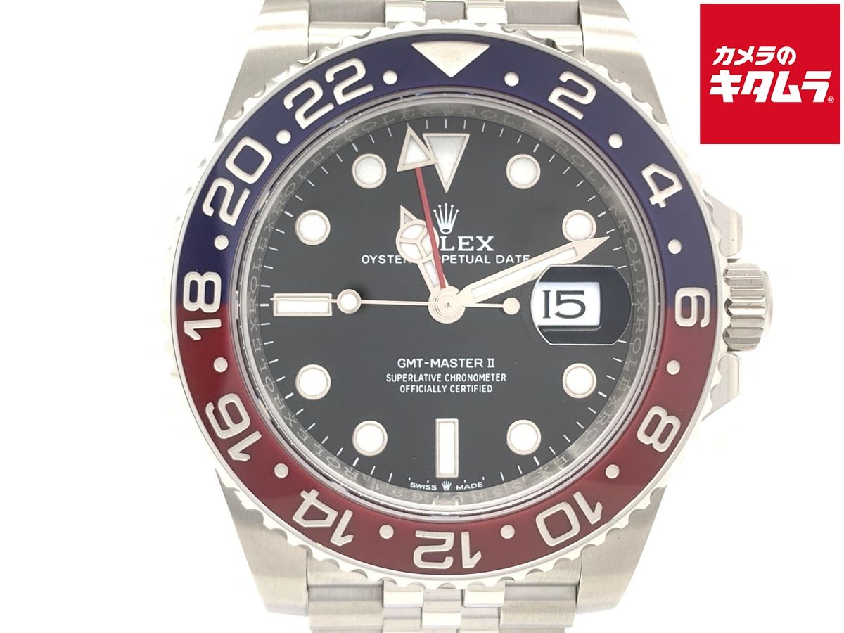 【中古】 【良品】 ロレックス(ROLEX) GMTマスターII ブラック 126710BLRO ステンレス ブルー/レッドベゼル JB ブルー/レッドベゼル