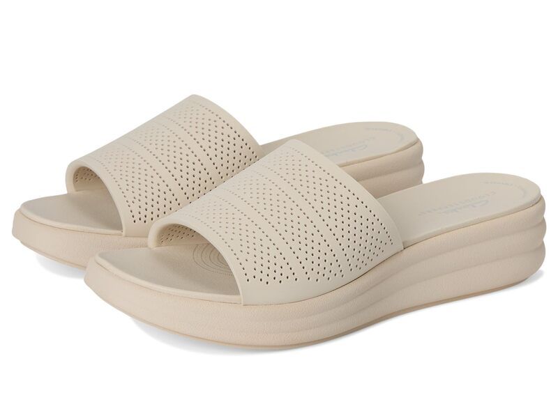 クラークス レディース シューズ サンダル Clarks Drift Twist Cream Synthetic クリーム