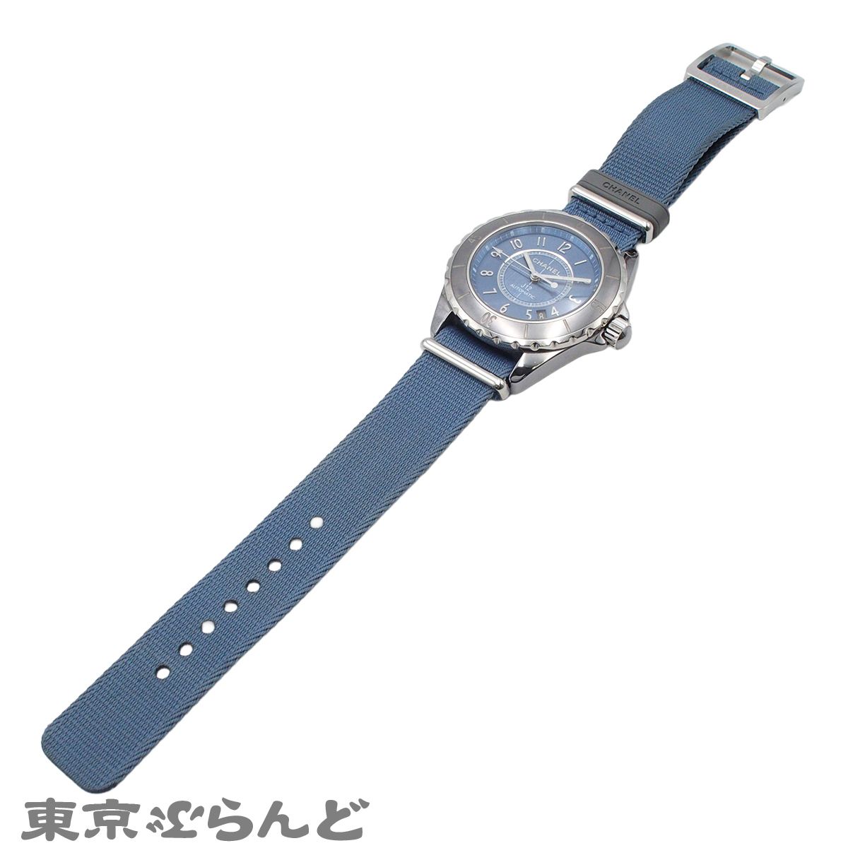 シャネル CHANEL J12 G.10 H4338 ブルー チタンセラミック ナイロン