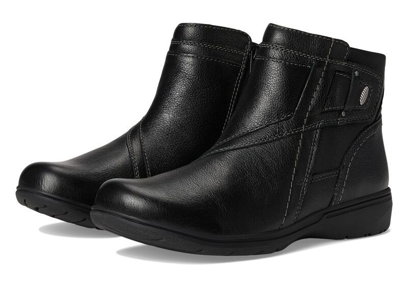 クラークス レディース シューズ ブーツ・レインブーツ Clarks Carleigh Style Black Leather ブラック