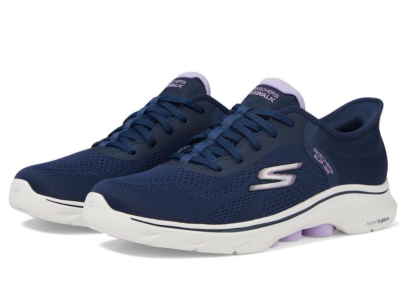 スケッチャーズ レディース シューズ スニーカー SKECHERS Performance Go Walk 7 Valin Hands Free SlipIns NavyLavender ネイビー