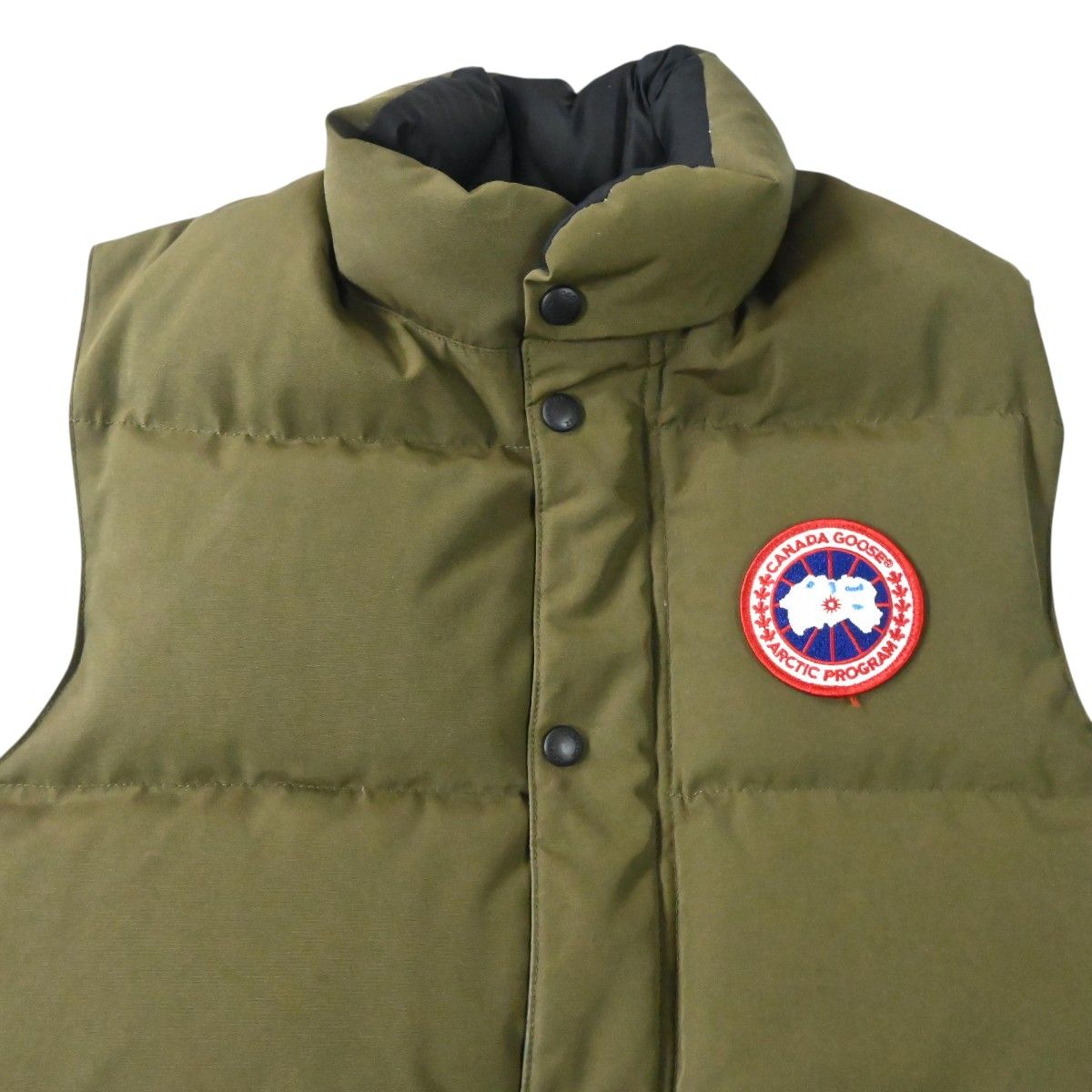 CANADA GOOSE カナダグース ダウンベスト XS カーキ K2606-k100 - メルカリ