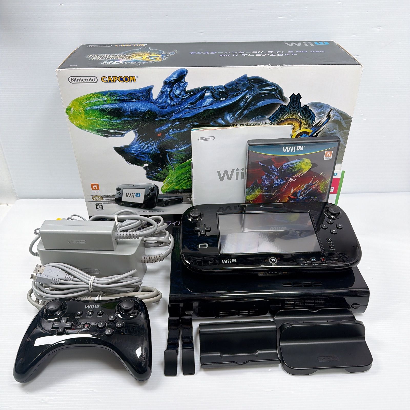 Wiiu モンスターハンター3 wii u プレミアムセット 32GB 遊べるセット