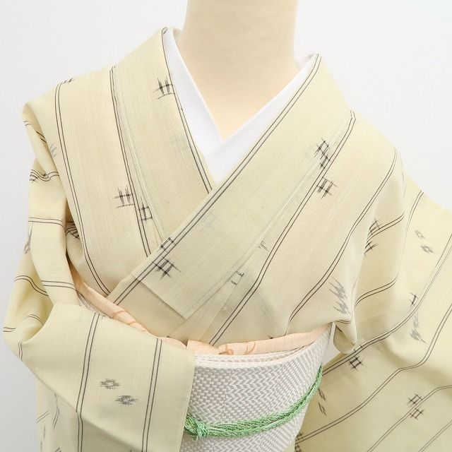 新品・夏琉球絣】紗紬 壁上布 夏着物 正絹 仕付け糸付 tomihisa“貴女が