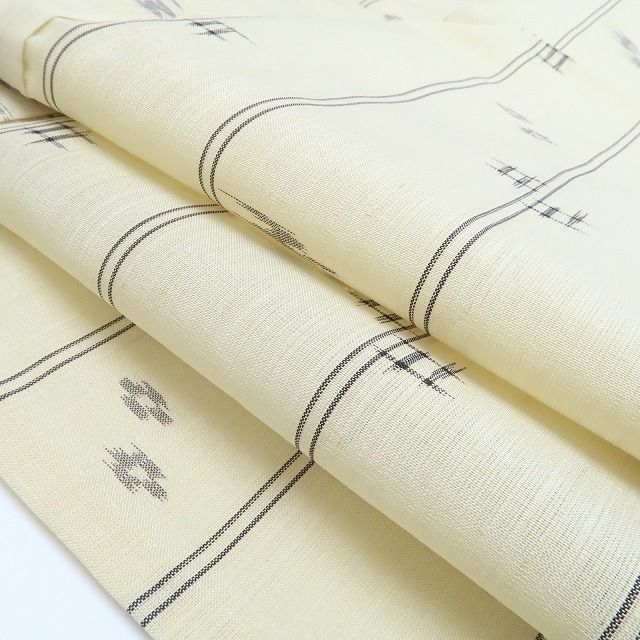 新品・夏琉球絣】紗紬 壁上布 夏着物 正絹 仕付け糸付 tomihisa“貴女が