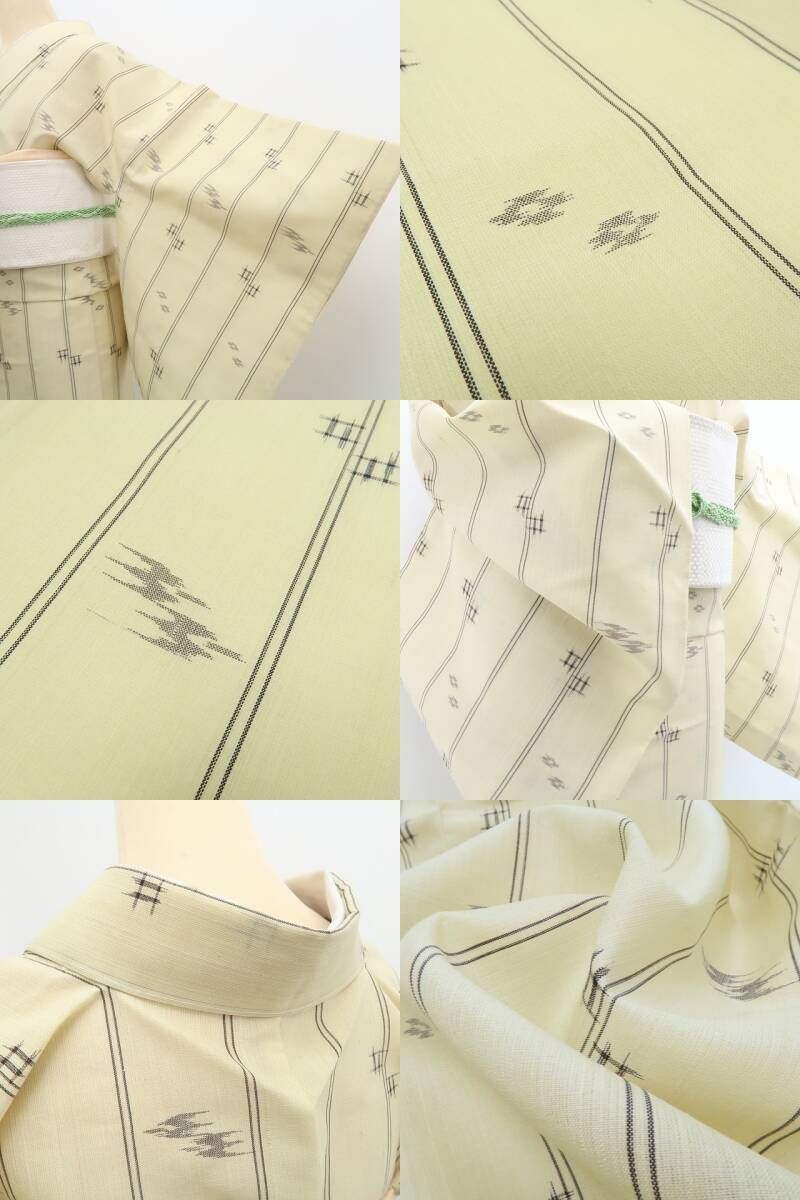 新品・夏琉球絣】紗紬 壁上布 夏着物 正絹 仕付け糸付 tomihisa“貴女が
