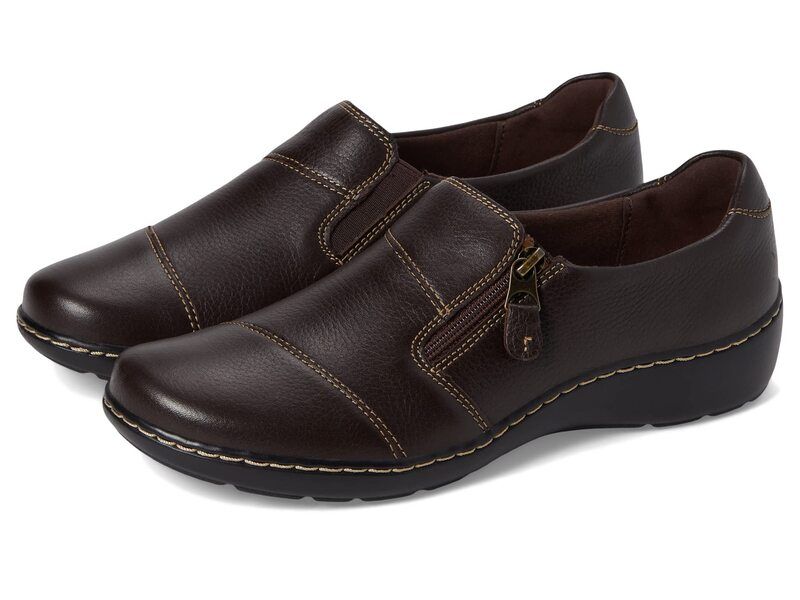 クラークス レディース シューズ オックスフォード Clarks Cora Harbor Dark Brown Leat ブラウン