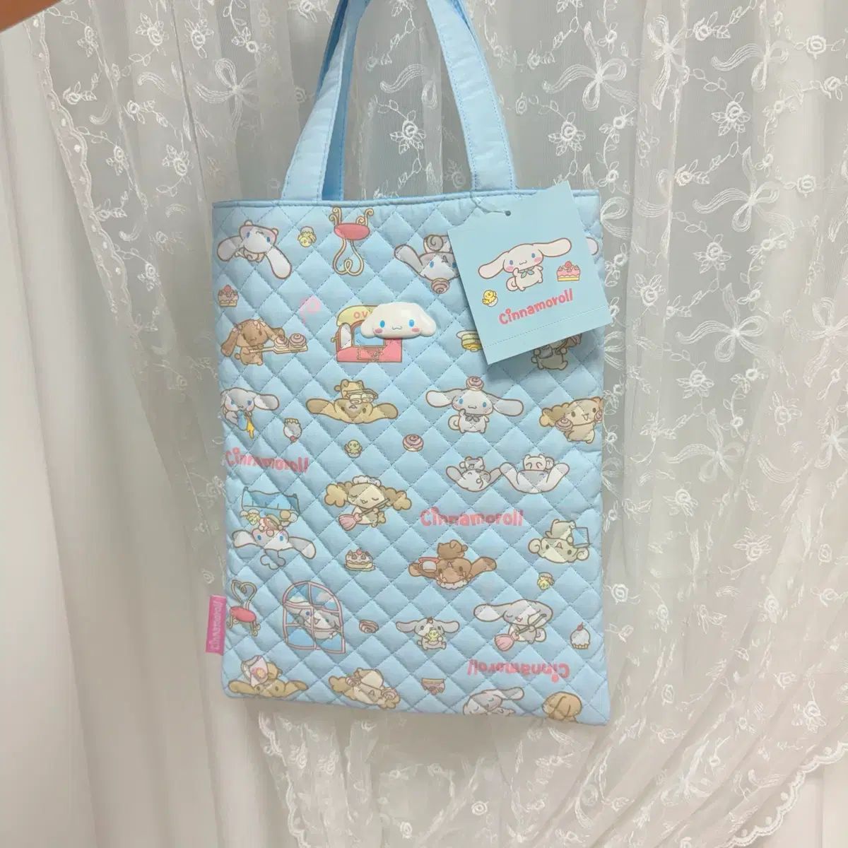 サンリオ 正規品 全て キルト シリーズ シナモロール バッグ