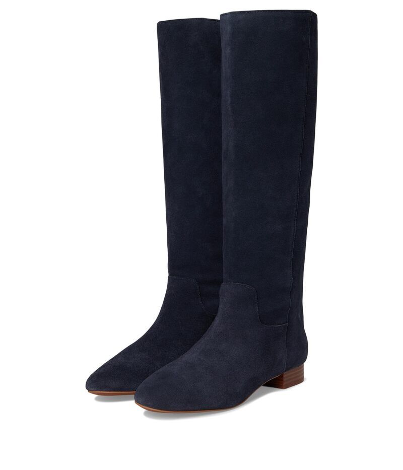 メイドウェル レディース シューズ ブーツ・レインブーツ トール スエード Madewell Tayloround Toe Tall Boots Suedeep Indigo インディゴ