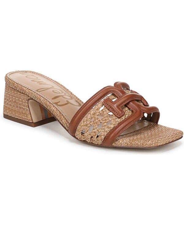 サムエデルマン レディース シューズ サンダル ヒール Sam Edelman Womens Waylon BlockHeel Slide Sandals Rich Congac Tawny Tan
