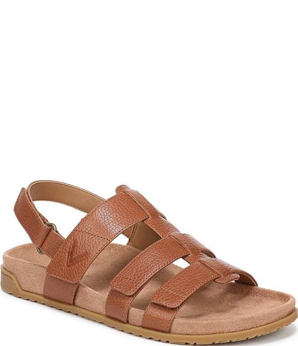バイオニック レディース シューズ サンダル レザー Vionic Eureka Leather Slingback Sandals Tan タン